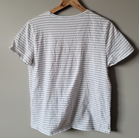 Stripe teeshirt with pixel heart embroidery - Picture 7 of 9
